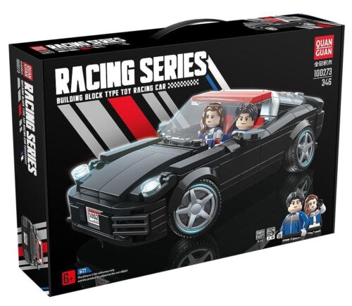 Hộp bộ lắp ráp Siêu xe Porsche 911 QUANGUAN 100273, 346 mảnh, đồ chơi sáng tạo cho bé trai 6 tuổi.