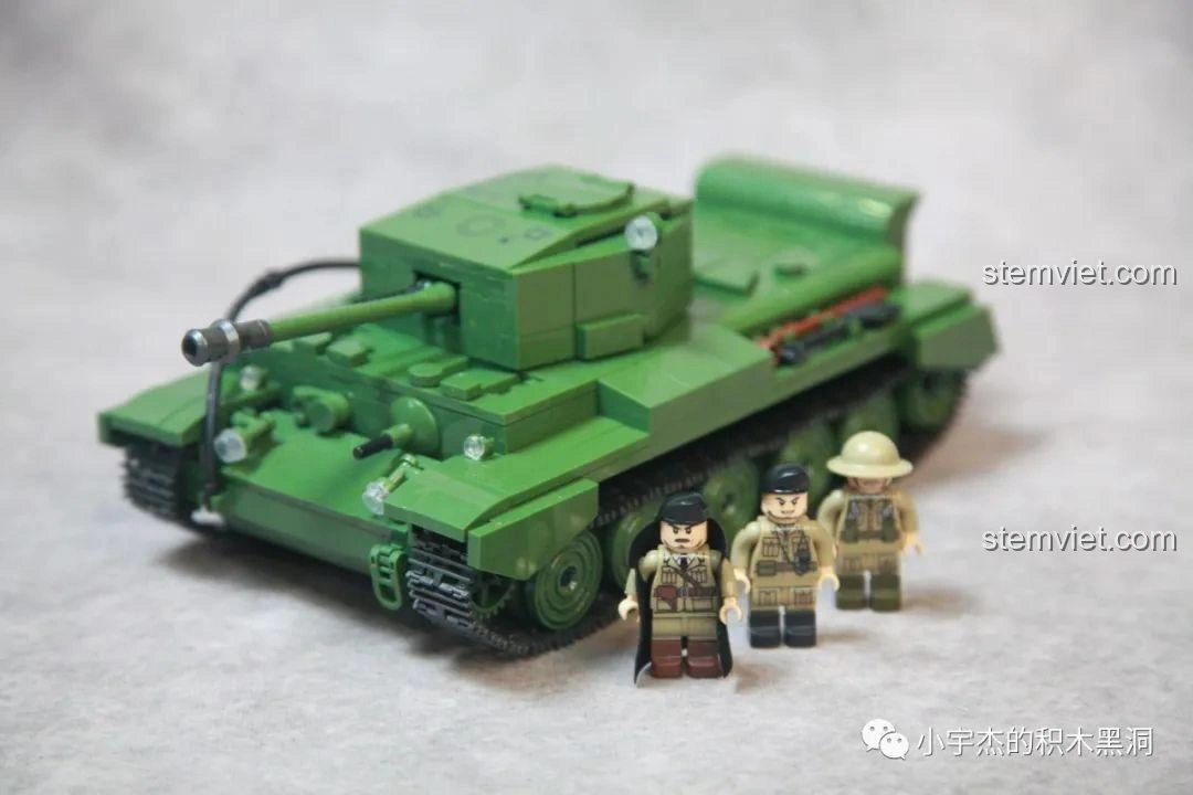 Mô hình xe tăng QuanGuan 100068 Sturmgeschutz III, một phần của bộ sưu tập xe tăng quân sự đa dạng của hãng.