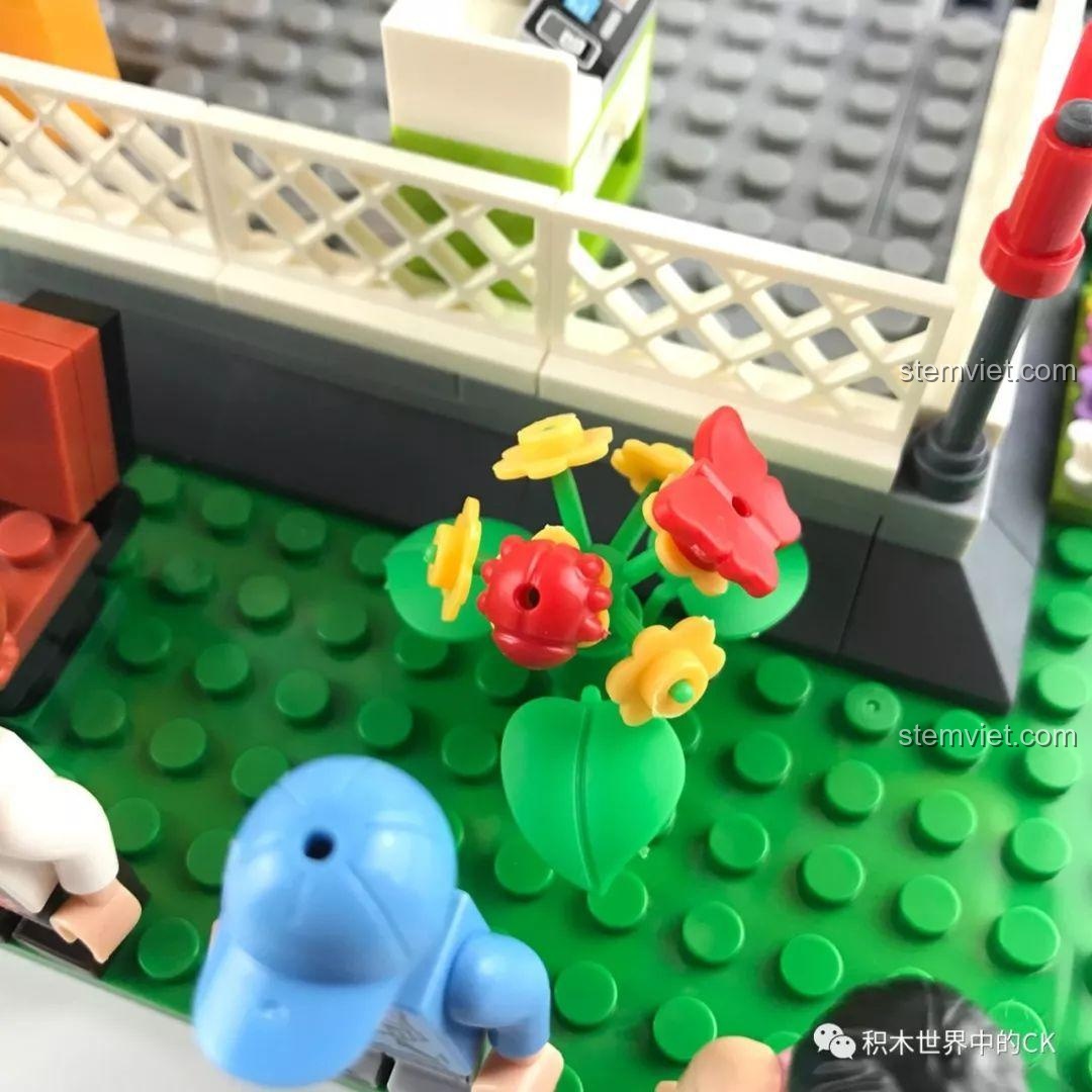 Quầy bán hàng nhỏ với chiếc ô rực rỡ trong bộ Vòng Quay Mặt Trời Winner 7036.