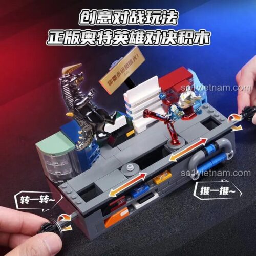 Bộ đồ chơi Anh hùng Ultraman đối kháng 75102 với các nhân vật Ultraman và quái vật