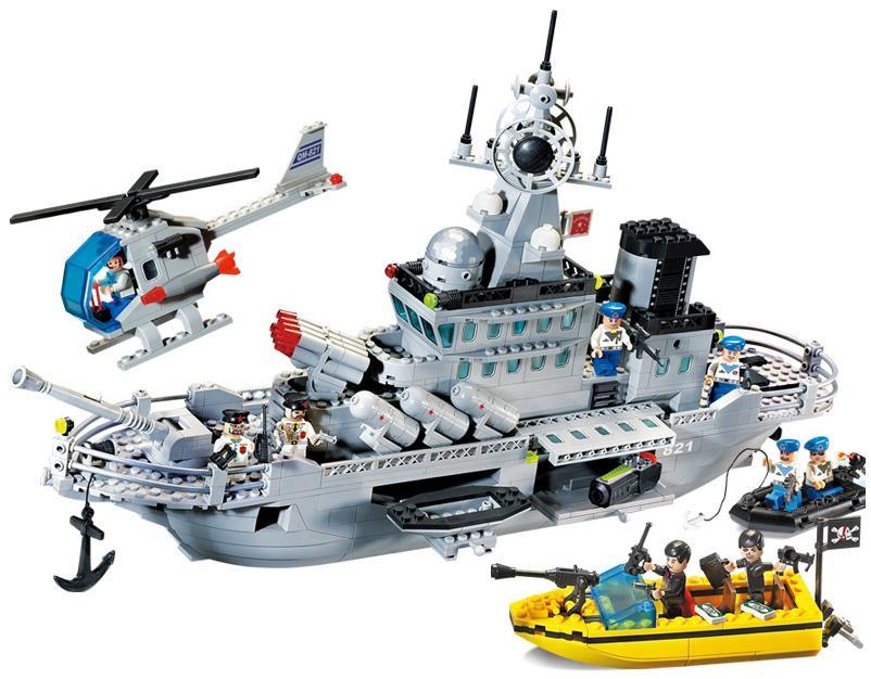 Tàu Khu Trục Tên Lửa 821 - Bộ đồ chơi lắp ghép quân sự