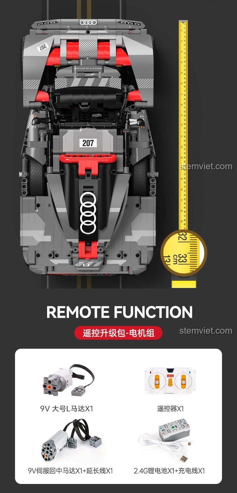 đồ chơi lắp ghép 700 RASTAR, mô hình xe địa hình điều khiển từ xa, cho con trai 14 tuổi, chất lượng cao cấp