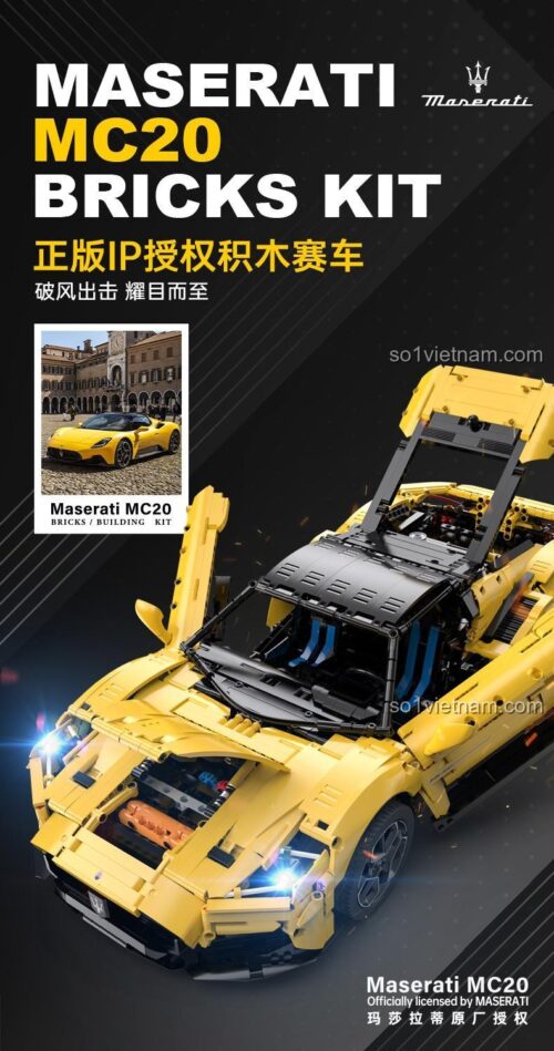 Hộp sản phẩm bộ lắp ghép Maserati MC20 Nettuno RASTAR 93500