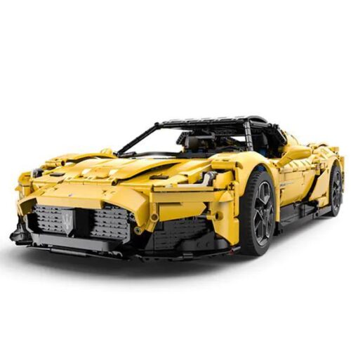 Maserati MC20 Nettuno RASTAR 1:8 màu vàng, nhìn từ phía trước