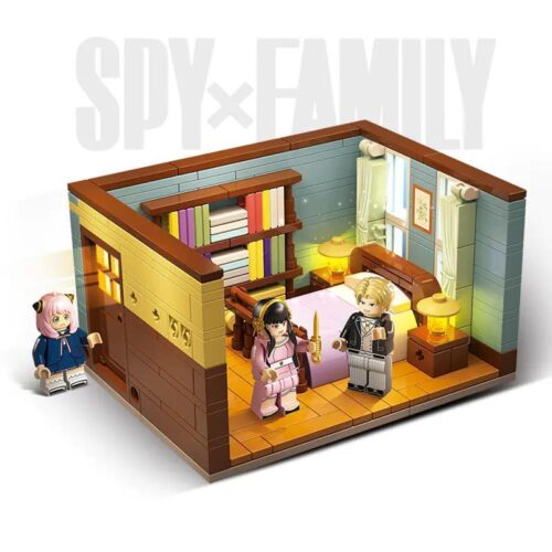 Bộ lắp ghép Phòng của Gia Đình Forger RENZAIMA 748, mô hình SPY×FAMILY có 3 minifigures, đồ chơi mô hình RENZAIMA giá tốt cho con trai con gái 14 tuổi.