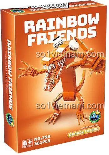 Hộp đựng bộ đồ chơi Orange Friend RENZAIMA 758, 361 chi tiết, đồ chơi xây dựng cho bé trai