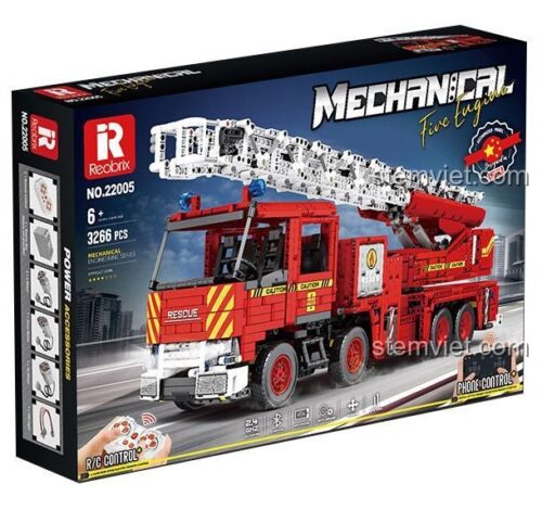 Hộp sản phẩm xe cứu hỏa thang nâng Reobrix 22005