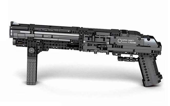 Mô hình súng Shotgun Super Shorty Reobrix 77002 đồ chơi lắp ráp cho bé trai 6 tuổi, chi tiết sắc nét, giá tốt.