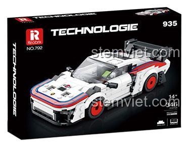 Mô hình chi tiết của bộ lắp ráp Xe Đua Porsche 935 Reobrix 792, phù hợp cho con trai 14 tuổi yêu thích tốc độ.