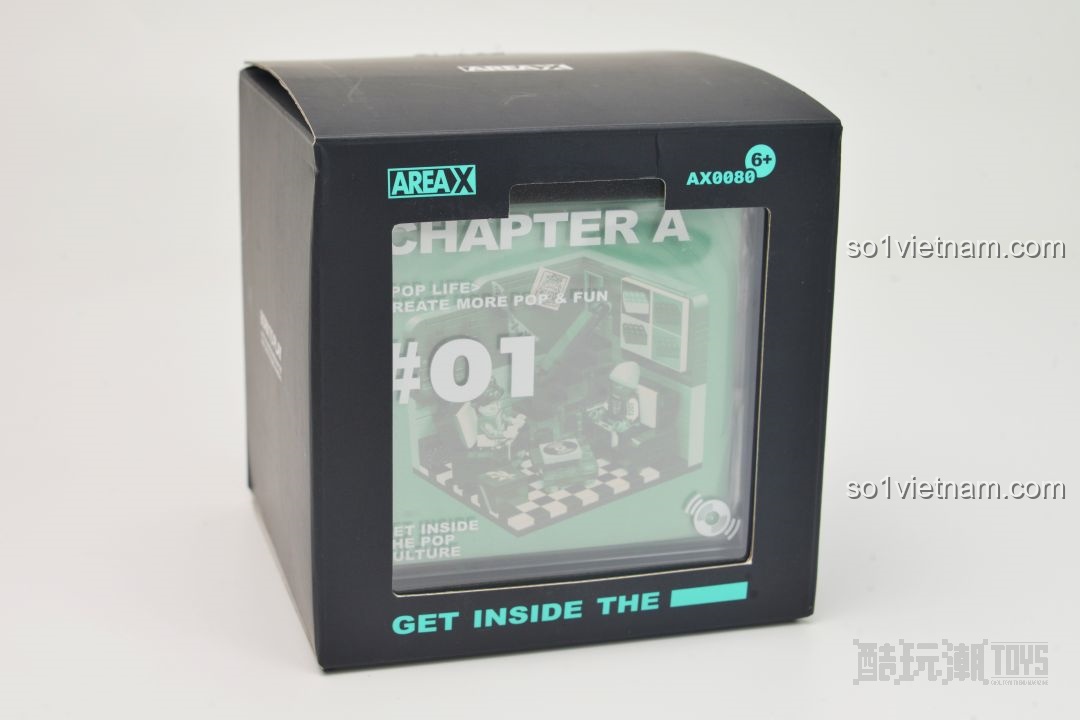 Cận cảnh hộp mô hình AREA-X AX0080 Pop Life, một trong bốn set phong cách sống Gen Z.
