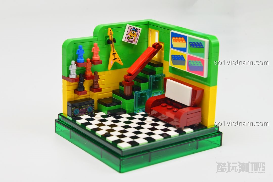 Ghế sofa và bàn DJ của mô hình AREA-X AX0080 Pop Life đã sẵn sàng, thể hiện phong cách âm nhạc.