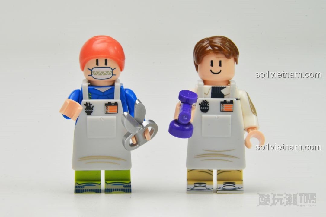 Cận cảnh nhân vật game với trang phục và vũ khí 