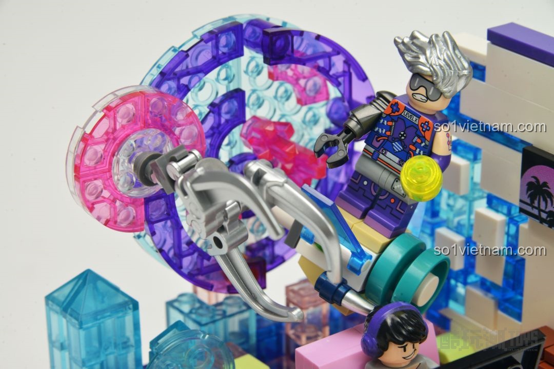 Cận cảnh 4 set mô hình AREA-X AX0080 X-BOX khi được xếp chồng lên nhau, làm nổi bật từng chi tiết của mỗi 