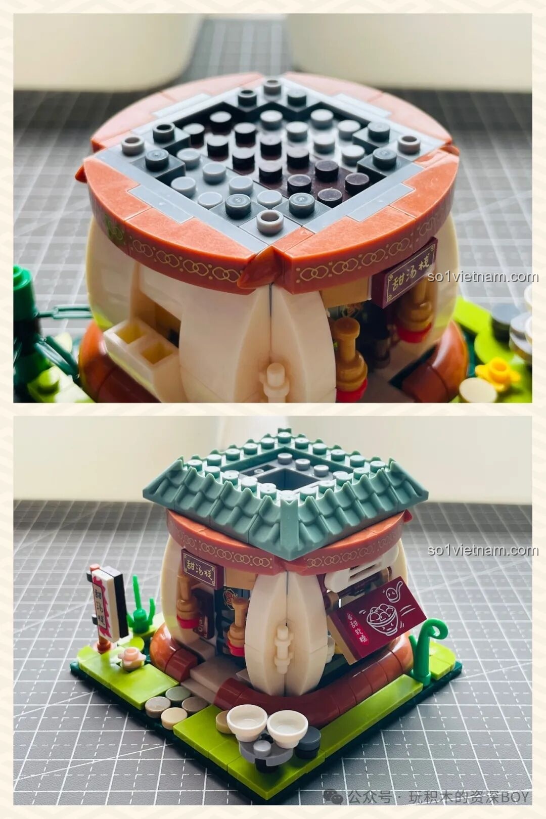 Chi tiết bàn tròn và chén đĩa