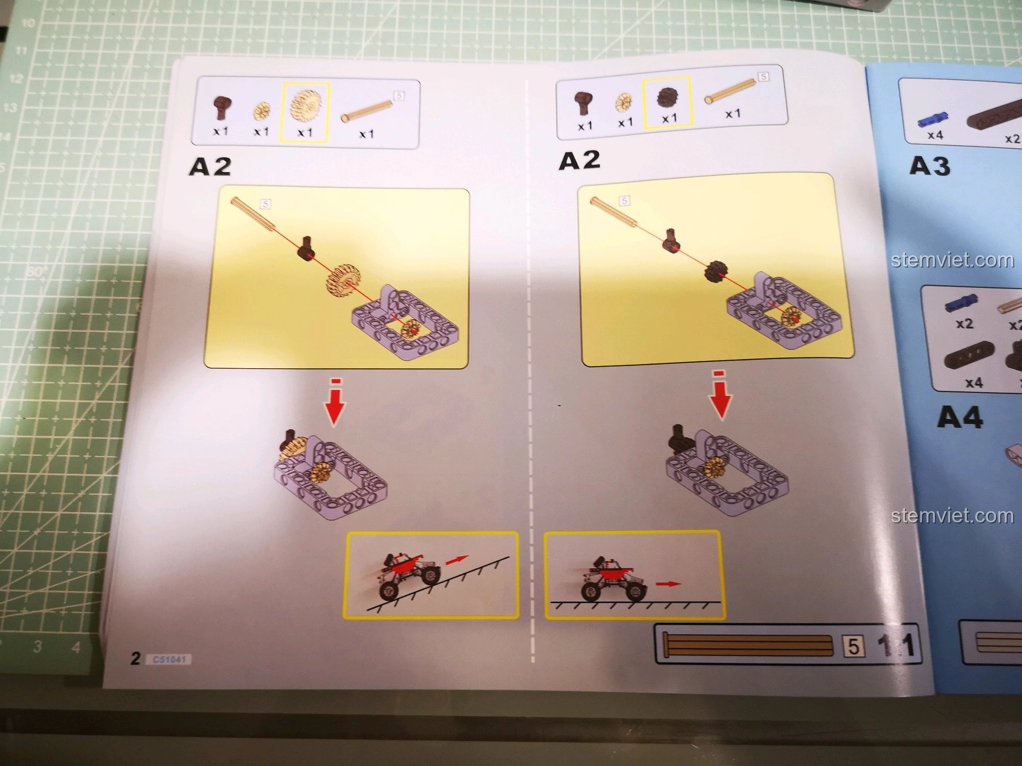 Minh họa chi tiết cách thay đổi tỉ số truyền động để tối ưu hiệu suất cho từng chế độ chơi của CaDA C51041.