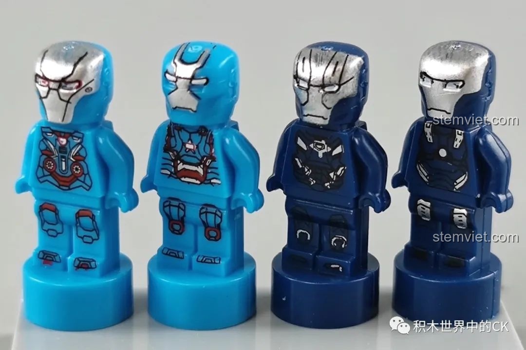 Minifigure War Machine và Pepper Potts trong giáp Rescue Armor, bổ sung cho bộ sưu tập Iron Man DLP8801.