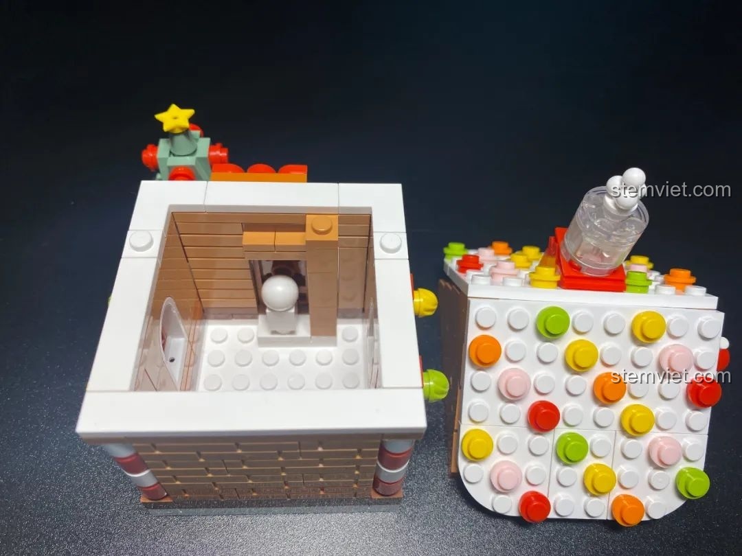 Hộp đồ chơi lắp ráp JAKI JK5108 Gương Giáng Sinh, một sản phẩm trang trí độc đáo cho mùa lễ hội.