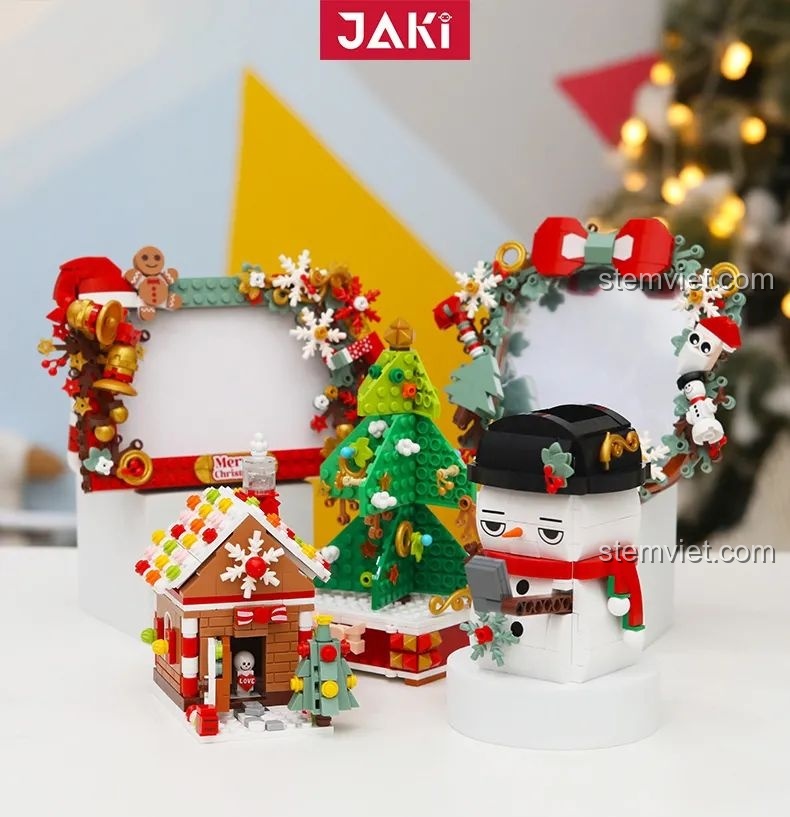 Mô hình đồ chơi lắp ráp JAKI JK5107 Khung Ảnh Giáng Sinh.
