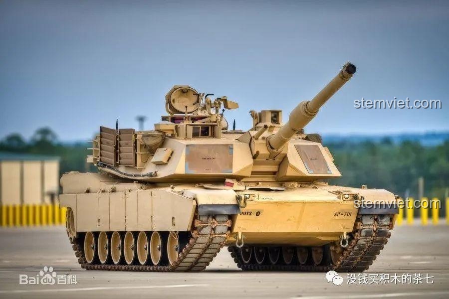 Hình ảnh xe tăng M1A2 Abrams thực tế, một biểu tượng sức mạnh quân sự của Hoa Kỳ.