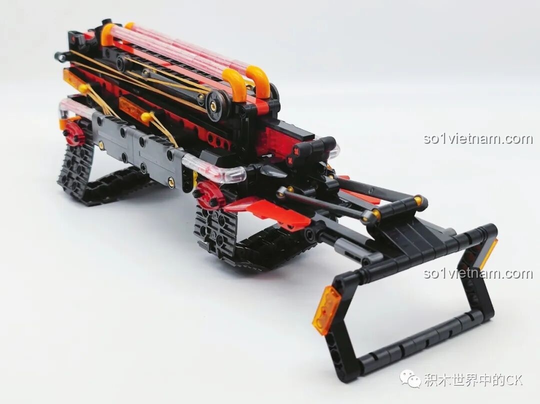 Đánh giá chi tiết mô hình JIESTAR 58005 Lưỡi lê nhiệt, một món đồ chơi lắp ráp vũ khí khoa học viễn tưởng.