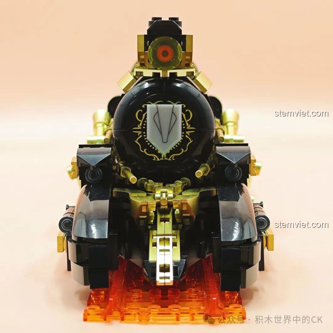 Cận cảnh mặt trước của mô hình Tàu Sao Băng JIESTAR 58113, tập trung vào biểu tượng và các chi tiết trang trí.