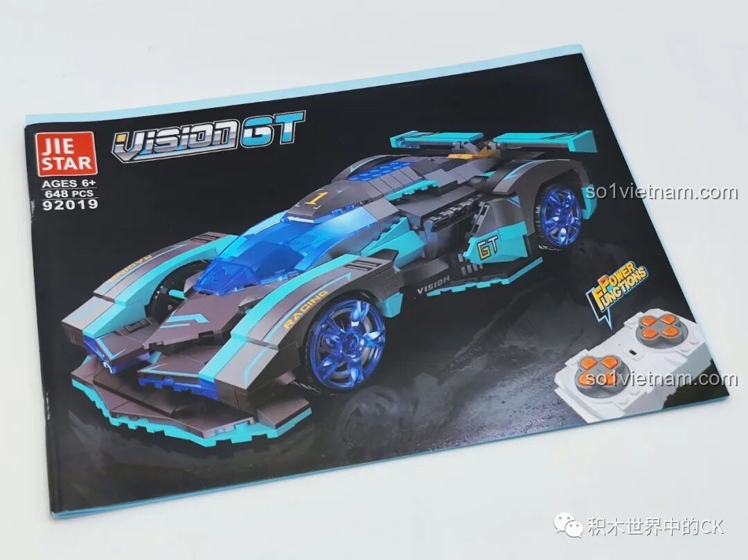 Sách hướng dẫn lắp ráp chi tiết của bộ JIESTAR 92019 Xe đua Vision GT RC.