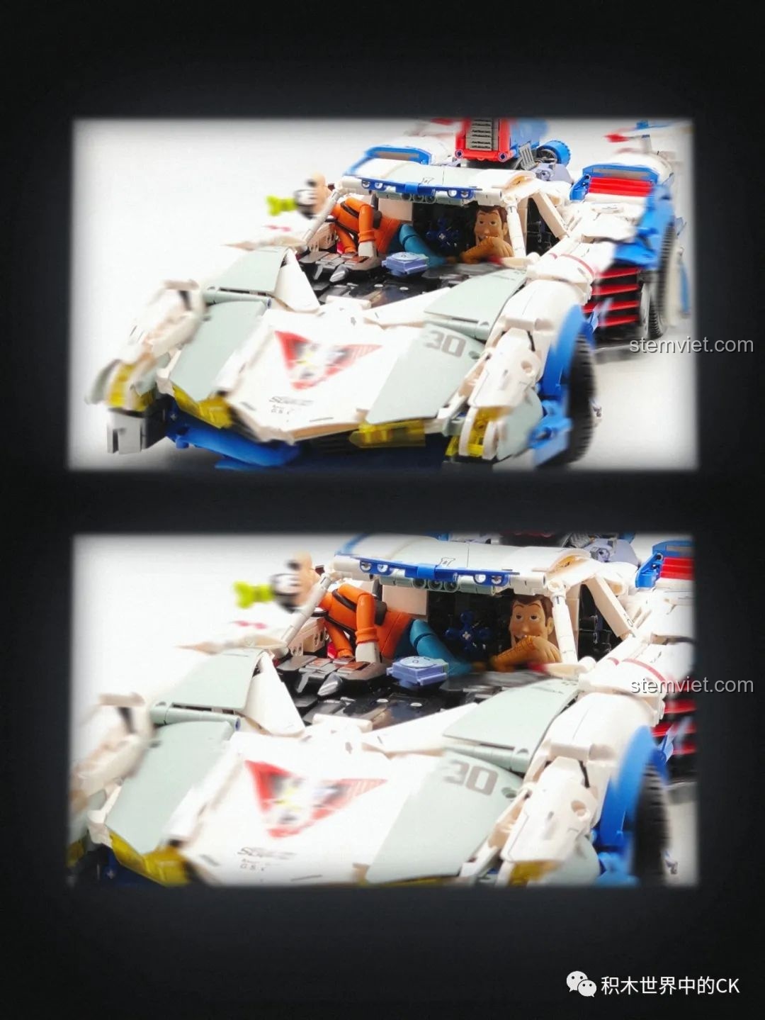 Các thành phần của bộ động cơ cho JIESTAR 92033: mô-tơ, hộp pin, điều khiển và dây cáp.