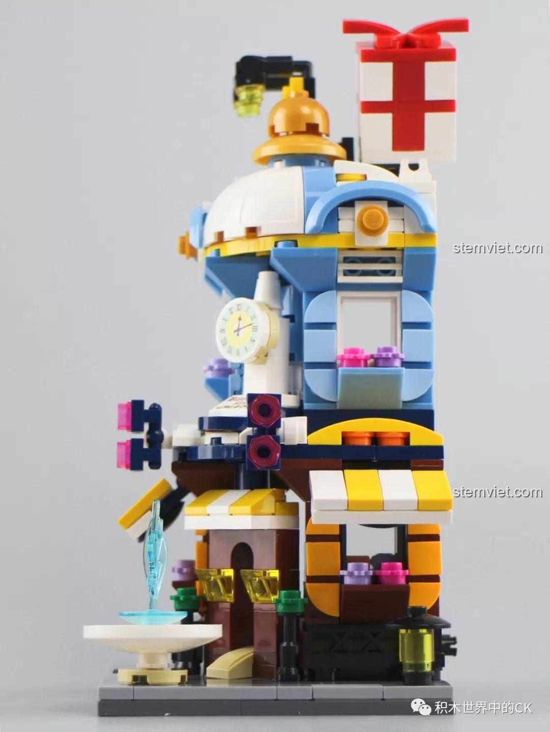 Nội thất tầng trệt của mô hình lắp ráp Keepplay C0105 Cửa hàng bách hóa