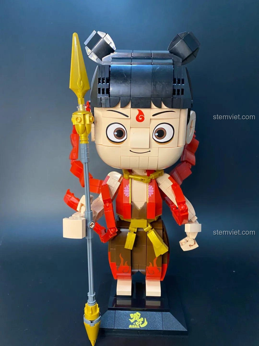 Bộ lắp ghép Na Tra Keeppley S0103: Khớp cổ chỉ nghiêng được 30 độ.