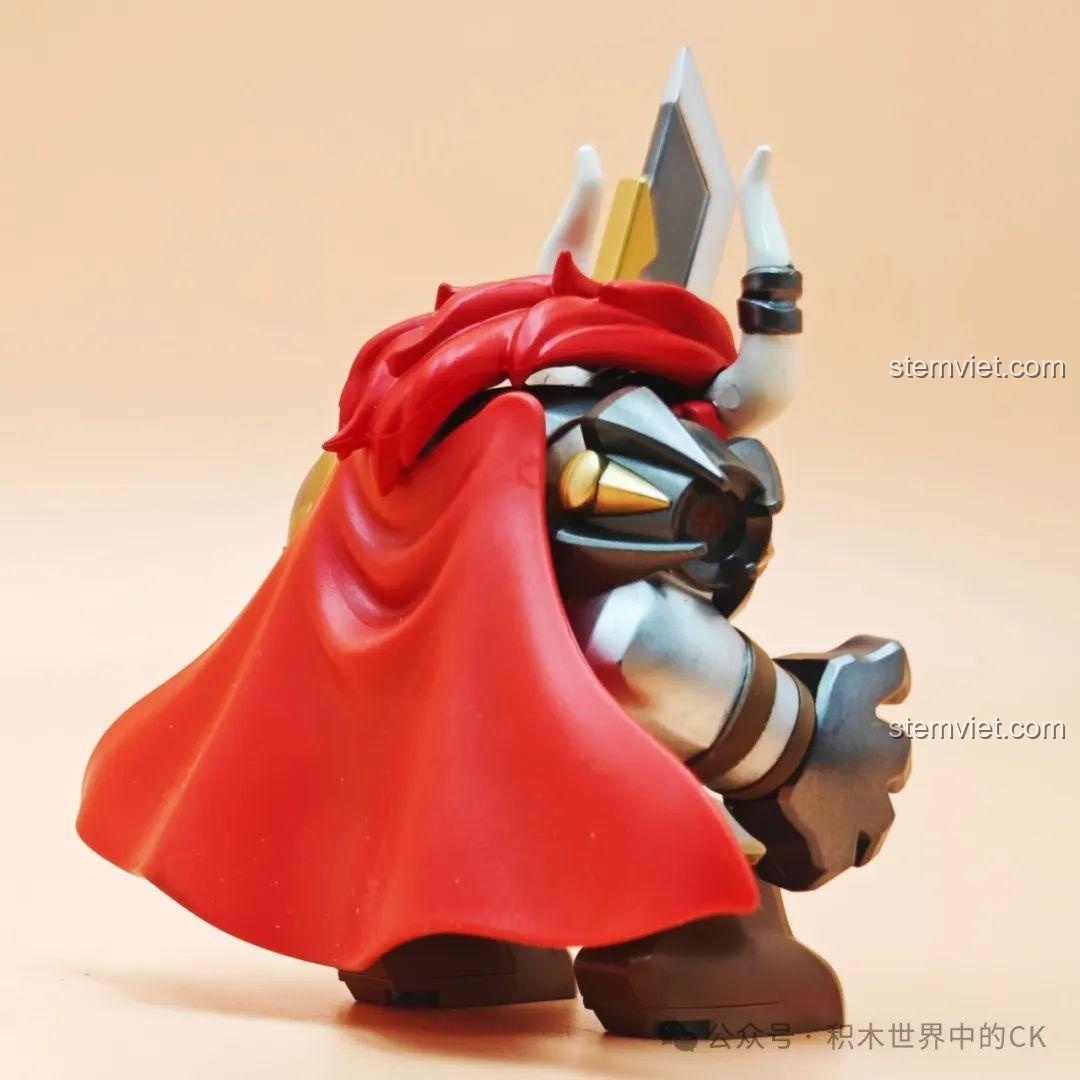 Cận cảnh khuôn mặt và vòng mũi của mô hình Ngưu Ma Vương Kuzao Tây Du Ký Đại Nhân Tử, nổi bật biểu cảm dữ tợn.