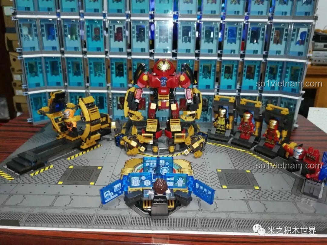 Cận cảnh một phần căn cứ Iron Man LY 76028, thể hiện chi tiết các khu vực làm việc. Cảm nhận LY 76028.