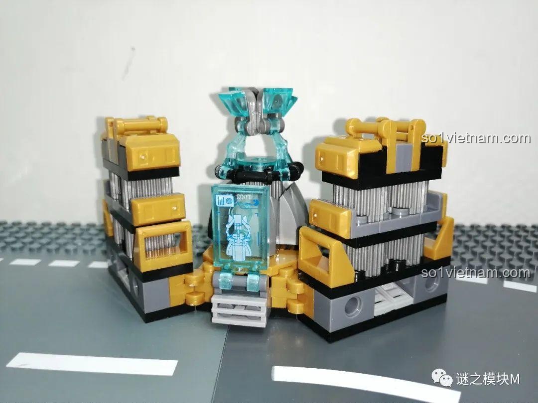 Lò phản ứng Arc, trái tim năng lượng của căn cứ Iron Man trong bộ LY 76028 đồ chơi lắp ráp. Review đồ chơi lắp ráp.