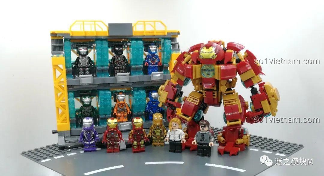 Căn cứ Iron Man LY 76028 rộng lớn, sẵn sàng cho các cuộc phiêu lưu của siêu anh hùng. Nhận xét LY 76028.