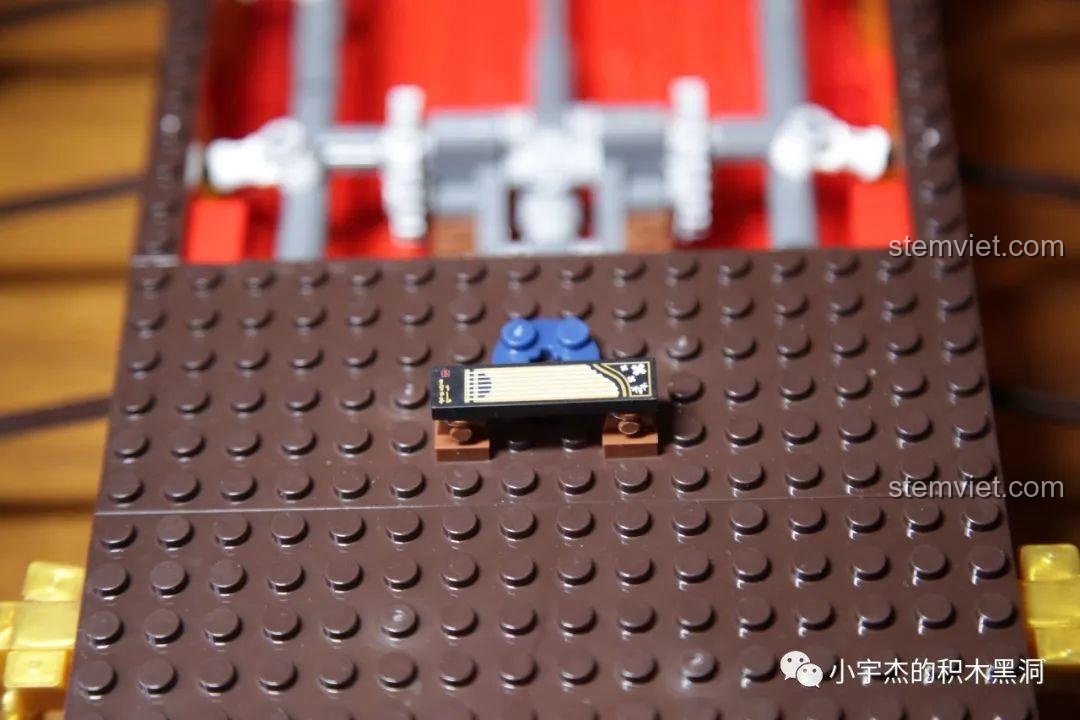 Đánh giá bộ xếp hình Mô Thuyền Rồng Cổ XB25002, túi mảnh ghép số 4 với các chi tiết kiến trúc.