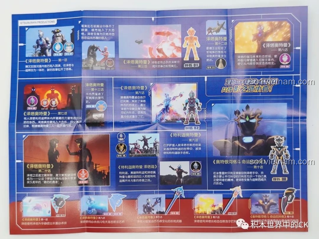 Hình ảnh minh họa các nhân vật trong bộ mô hình Ultraman Z GV-05