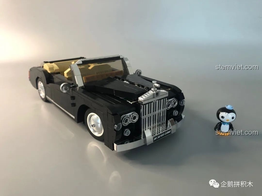 Thành phẩm xe Rolls-Royce Silver Cloud 1964 từ bộ Mould King 10006.