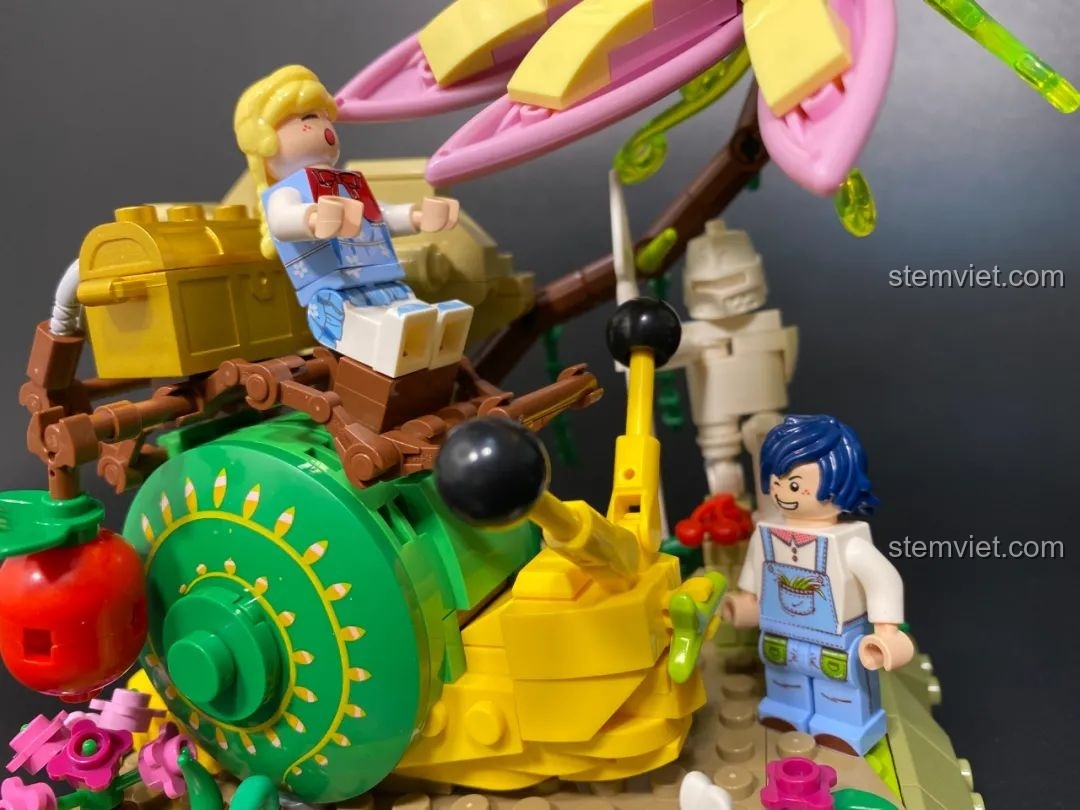 Mô hình và hộp đồ chơi lắp ráp Pantasy 15003 Nàng Công Chúa Ốc Sên, review bộ lắp ghép Pantasy 15003