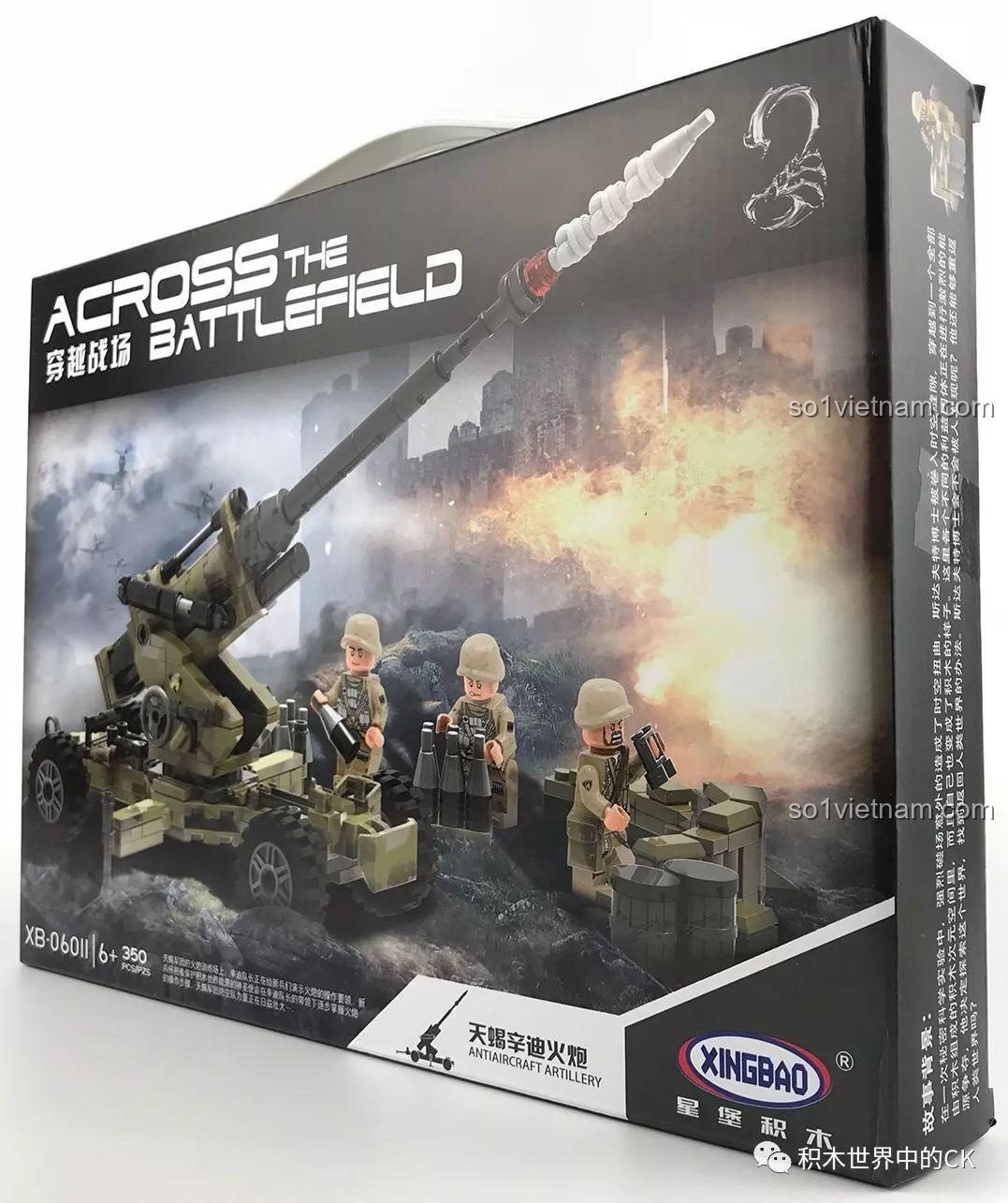 Cạnh hộp Pháo Binh Thiên Yết Cindy Xingbao XB-06011 với hình ảnh mô hình và thông tin sản phẩm, thu hút người mua.