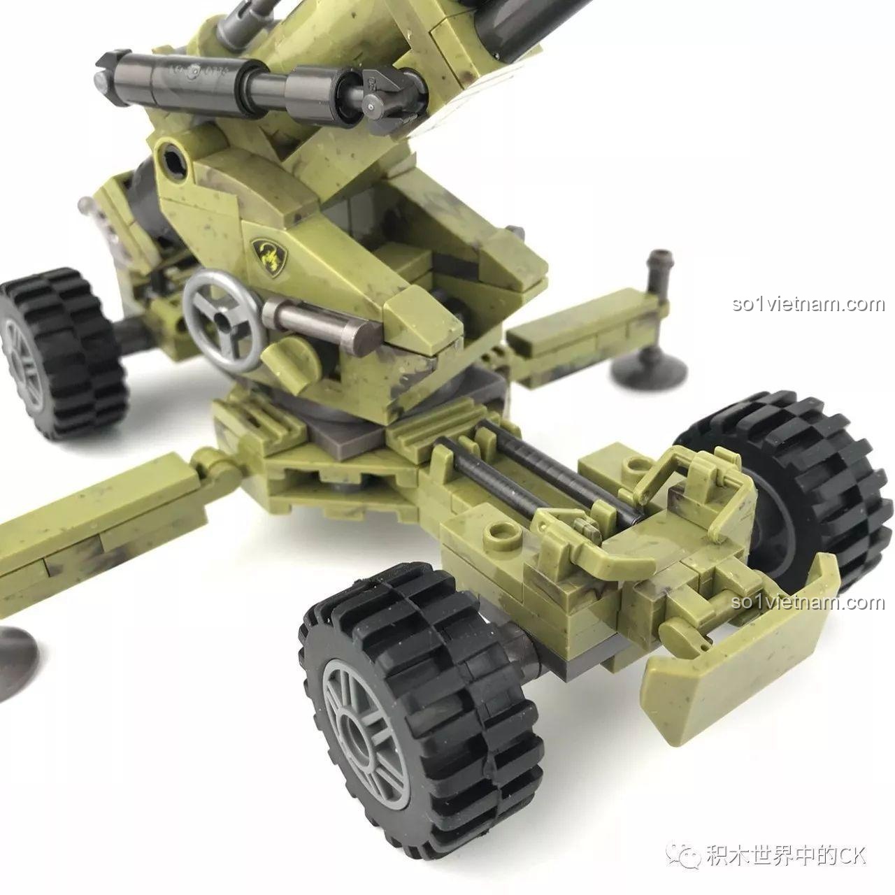 Hiệu ứng màu sắc giả kim loại của Pháo Binh Thiên Yết Cindy Xingbao XB-06011, tạo cảm giác chân thực như một khẩu pháo thật.