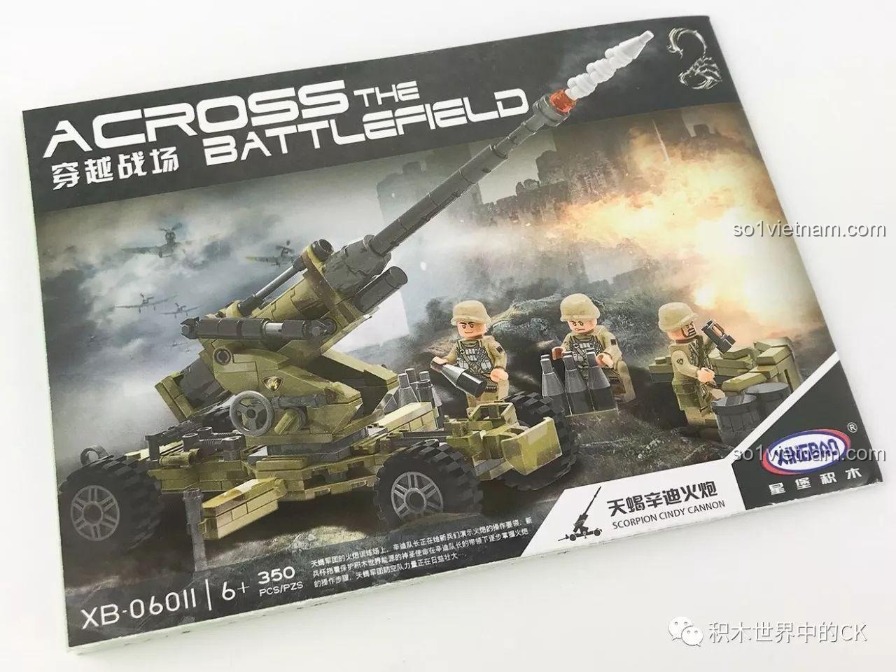 Sách hướng dẫn lắp ráp Pháo Binh Thiên Yết Cindy Xingbao XB-06011 chi tiết, giúp bé trai 8 tuổi dễ dàng thực hiện.