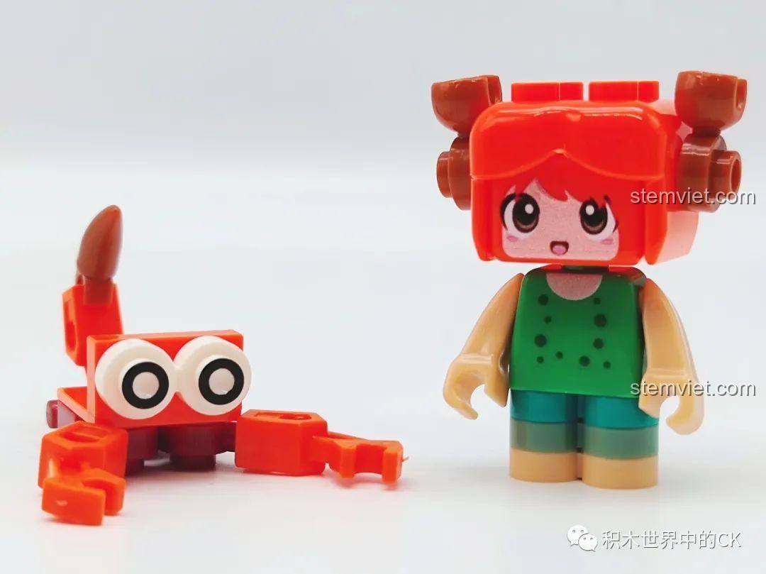 Đánh giá minifigure Bọ Cạp (Scorpio) và linh vật trong bộ đồ chơi 12 Cung Hoàng Đạo Pixel Planet 8001.