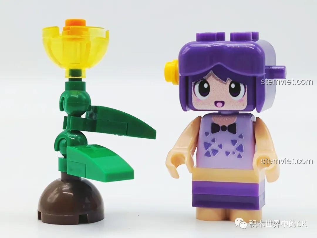 Đánh giá minifigure Xử Nữ (Virgo) và bông hoa trong bộ đồ chơi 12 Cung Hoàng Đạo Pixel Planet 8001.