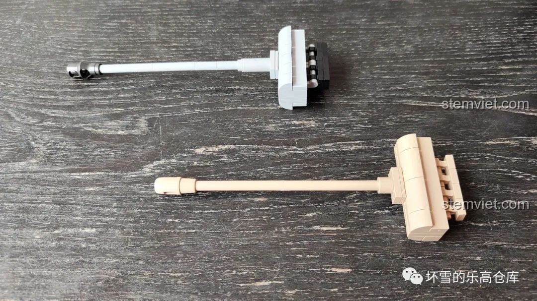 So sánh tháp pháo của xe tăng Panther 121 QUANGUAN 100064 với một tháp pháo khác từ bên hông.