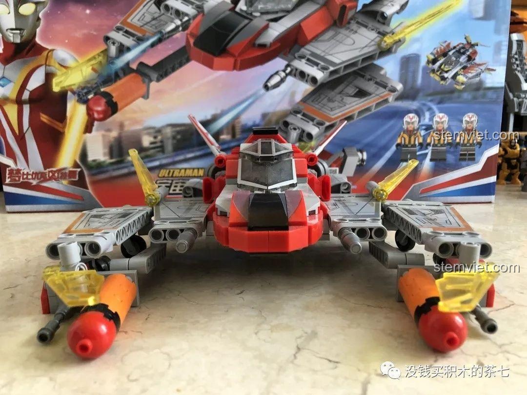 Mô hình đồ chơi lắp ráp Sembo 108622 Máy Bay Chiến Đấu GUYS Thrust ở chế độ bình thường