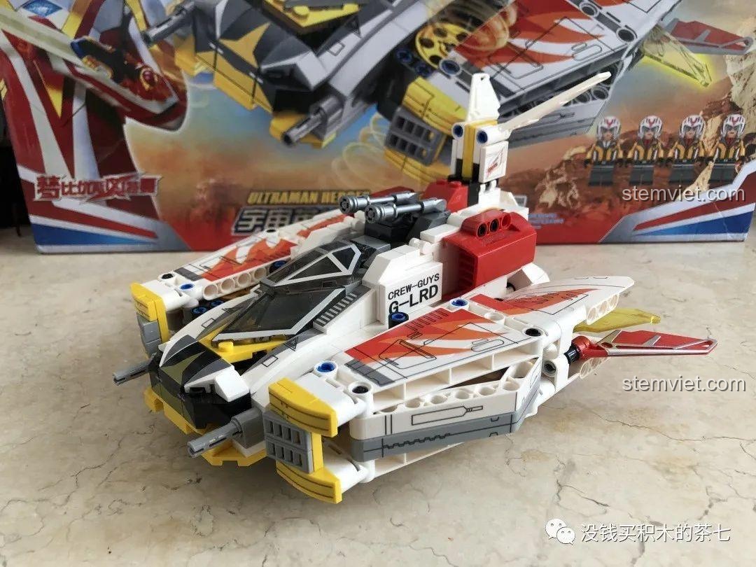 Mô hình đồ chơi lắp ráp Sembo 108712 Máy Bay Chiến Đấu GUYS Load ở chế độ bình thường