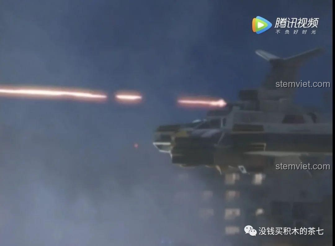 Chi tiết pháo laser trên đỉnh mô hình Sembo 108712 GUYS Load