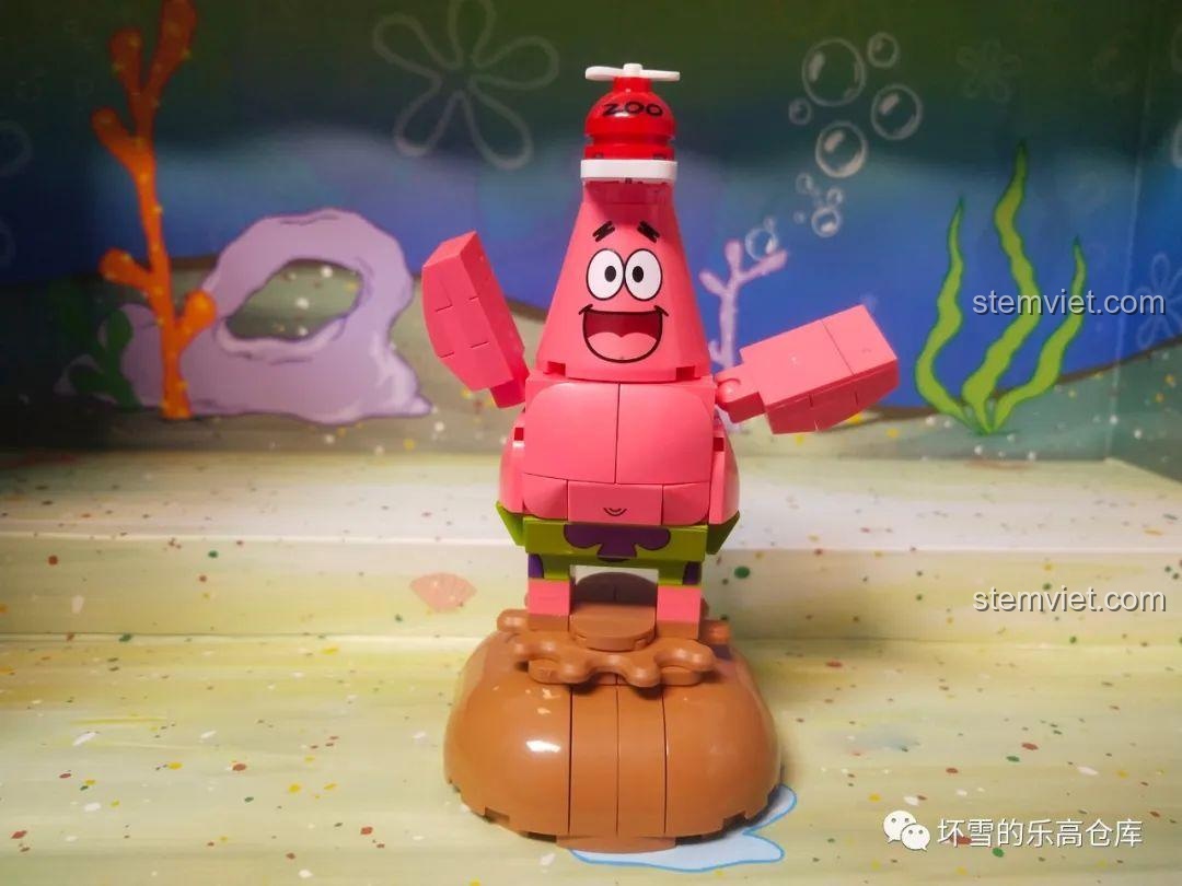 Mô hình Patrick với cánh tay có thể xoay trong bộ lắp ráp Sembo 612211.