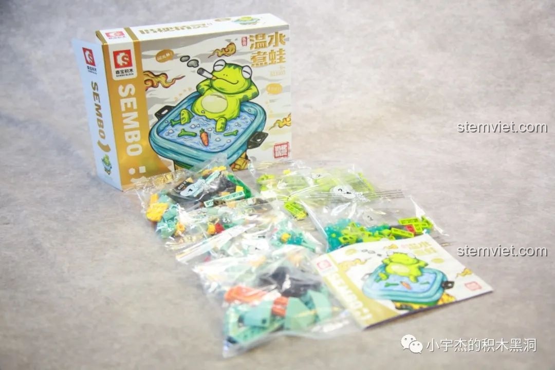 Các mảnh ghép mới lạ dành riêng cho đồ chơi lắp ráp SEMBO 613103 Ếch Ngâm Nước Ấm.