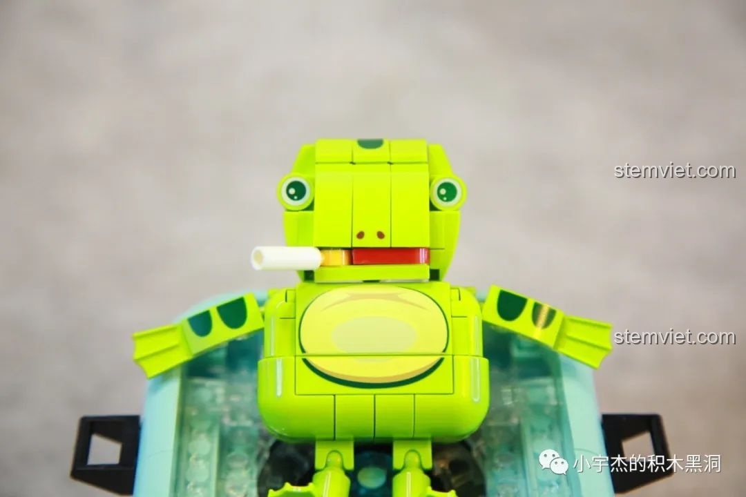 Các mảnh ghép trong suốt mô phỏng hiệu ứng nước và rau củ của đồ chơi lắp ráp SEMBO 613103.