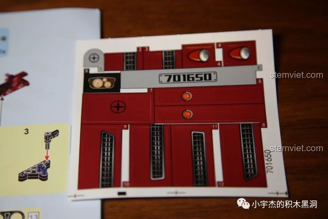 Miếng dán sticker cho bộ lắp ráp Sembo 701650, đánh giá Sembo 650 Xe hơi cổ điển Mercedes-Benz 770K.